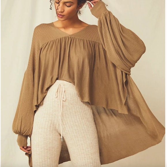 Free People Mykonos V Neck Sweater - Picture 1 of 3
